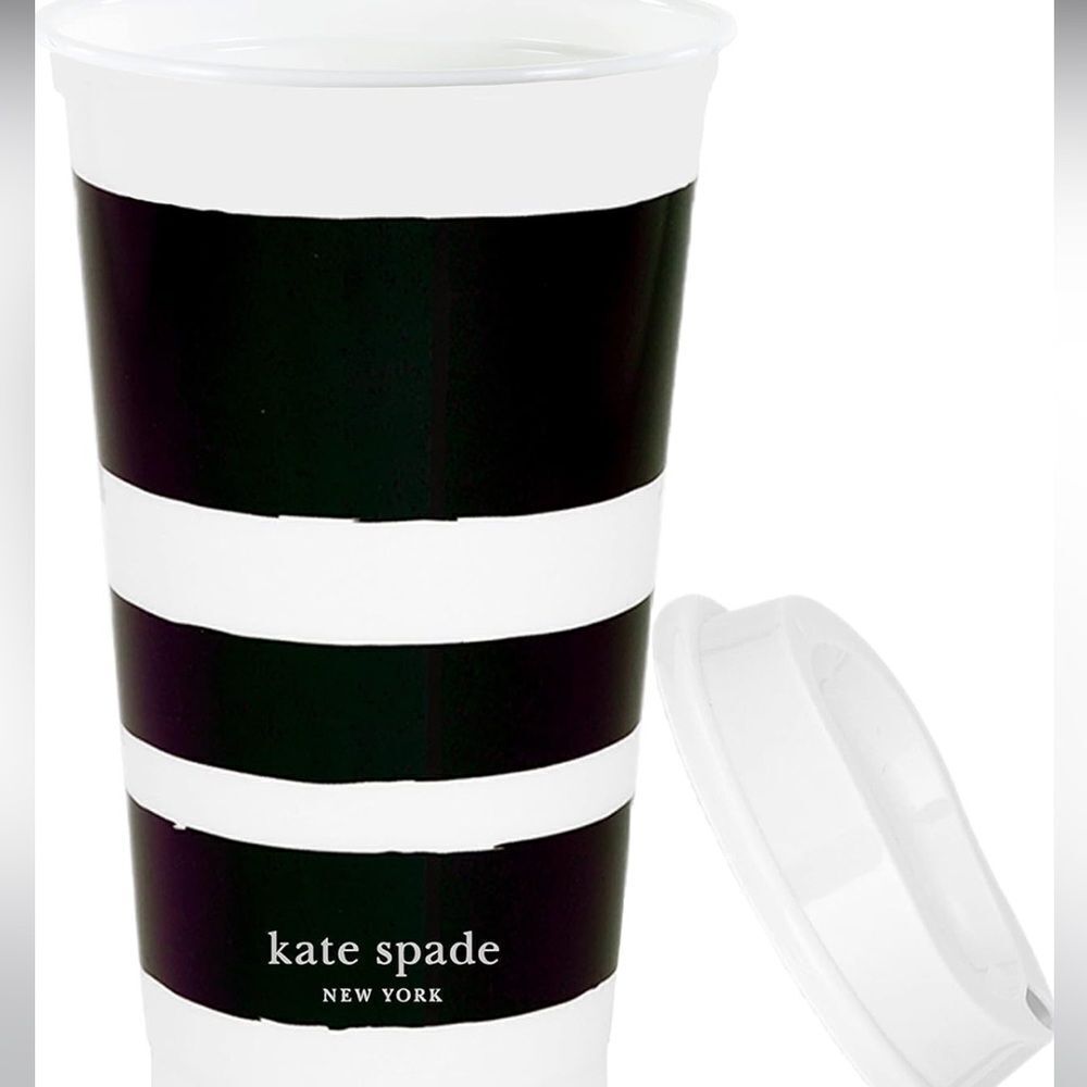 Kate spade acrylic reusable coffee/ tea cup new without tags